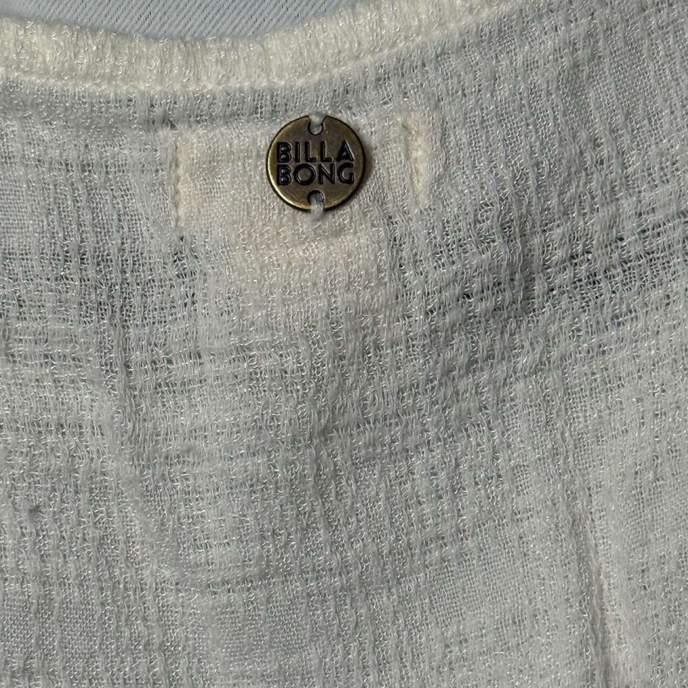 Billabong White Flowing Swim Cover-Up - Picture 6 of 7